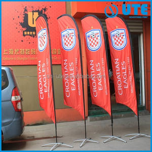 ベストセラーの環境に優しいデジタル印刷アルミ製旗竿付きプロモーションフラッグバナー（ビーチプロモーション用）-格安卸売 - Product Image 2