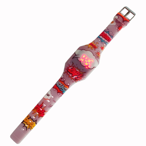 Hot Bán Giá Rẻ Silicone Phim Hoạt Hình Trẻ Em Cổ Tay <span class=keywords><strong>Watch</strong></span> Ready To Ship Led Cảm Ứng Đồng Hồ Kỹ Thuật Số - Product Image 5