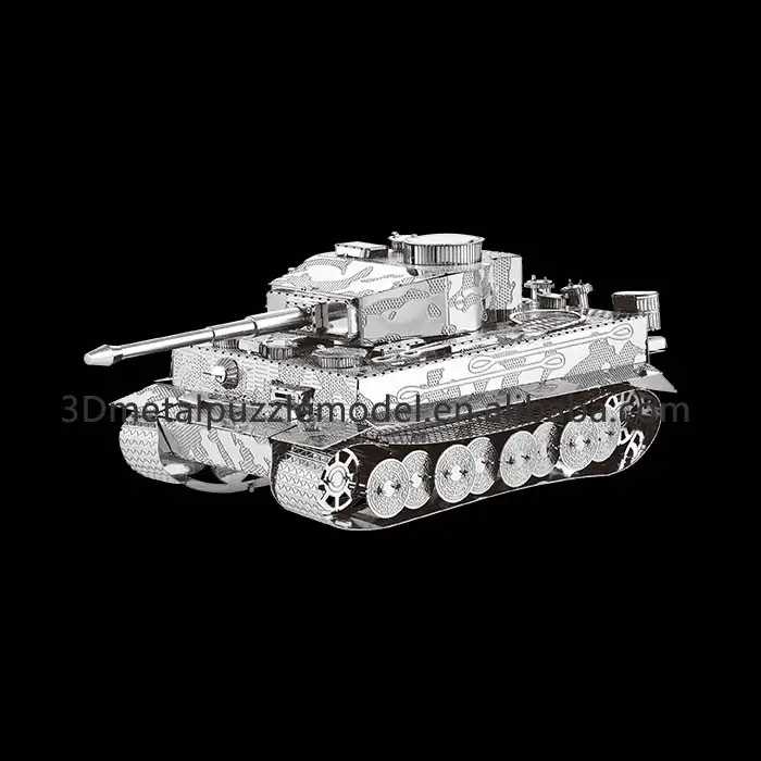 3D metal Jigsaw educational toys vehicle model Tank 3D metal puzzle