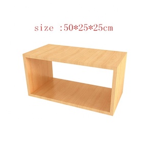 Étagère de rangement pour livres en cube en <span class=keywords><strong>bois</strong></span> à double fixation murale pour cuisine salon salle de bain porte-pot de fleurs suspendu décoratif pour bricolage personnalisé - Product Image 2