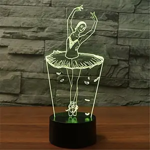 슈퍼 Saiyan 액션 피규어 3D 테이블 램프 7 색 변경 야간 조명 소년 어린이 선물 3d led 야간 조명