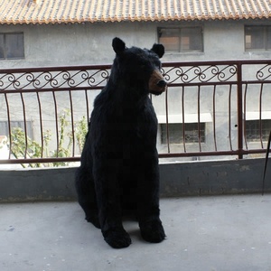 Di alta qualità di grandi dimensioni a grandezza naturale all'aperto decorazioni natalizie Unisex nero & bianco orso polare statua - Product Image 4