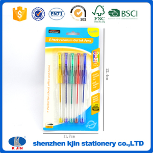 Duro tarjeta <span class=keywords><strong>de</strong></span> nuevo 5 pack premium brillo metálico bolígrafos <span class=keywords><strong>de</strong></span> tinta <span class=keywords><strong>gel</strong></span> - Product Image 5