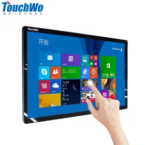 27 " ,32" , 43 inch LED display Android touchscreen advertising monitor for security use