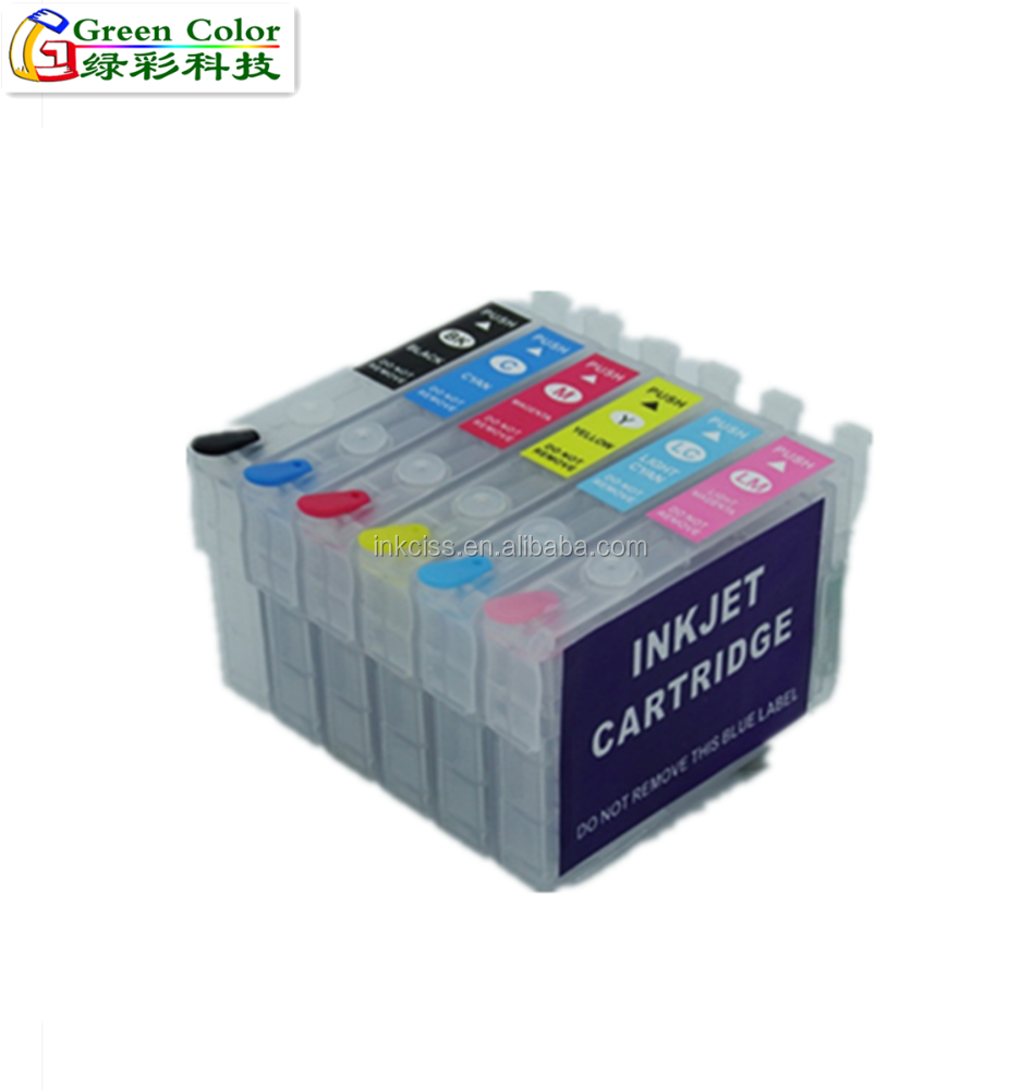 T0791-T0796 Refillable патрон чернил для принтера Epson Stylus photo P50 1400 PX700W PX800FW PX660 PX700W PX701W PX720WD принтер