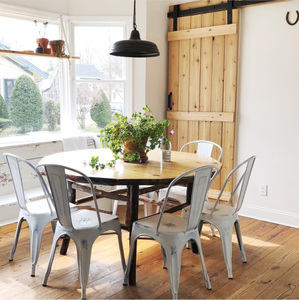 Chaises de café couleur fer, siège en <span class=keywords><strong>acier</strong></span>, style vintage - Product Image 5