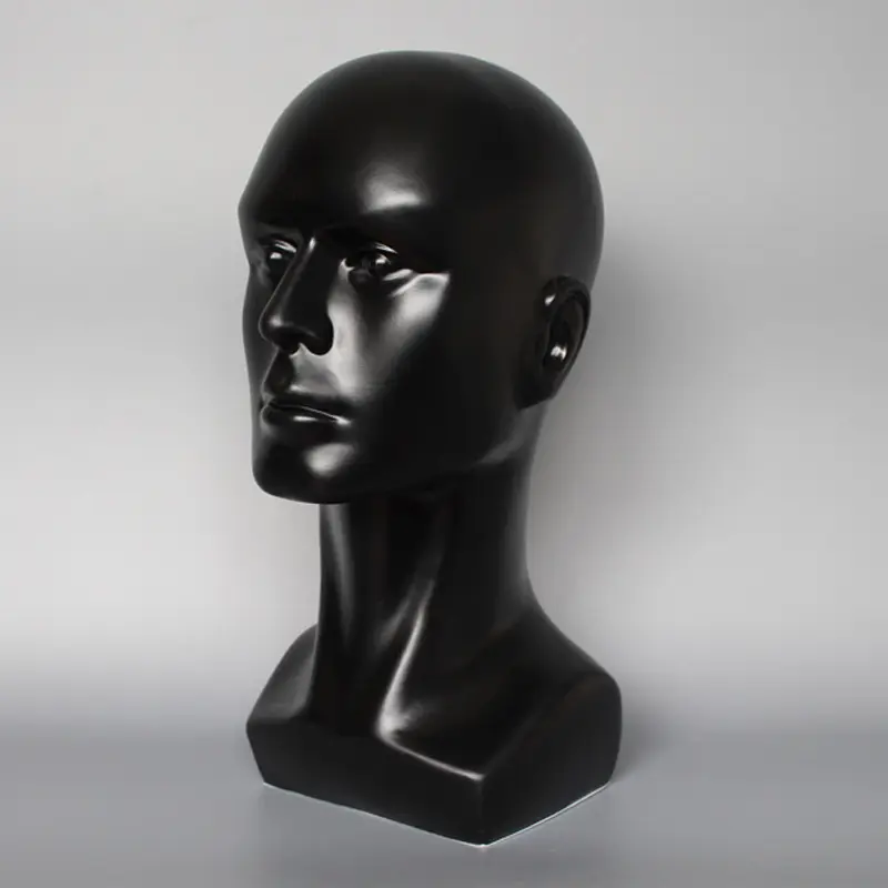 Xinji manequim masculino realista, novo manequim preto, estável, modelo em cabeça, peruca, chapéu, óculos de sol, lenço