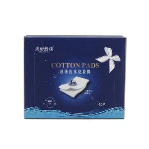 Wattenschijfje 2022 Hot Verkoop Natuurlijke Plantaardige Vezels Japanse Papier Fiber Cosmetische Removal Pad Katoen Gezicht Pads Make-Up Remover Cosmetica