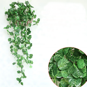 พืชประดิษฐ์ใบไอวี่สีเขียว สำหรับตกแต่งรั้ว กำแพง งานแต่งงาน ตกแต่งบ้าน ใบพลาสติกแขวน - Product Image 5