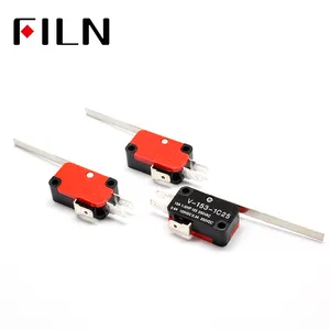 V-153-1C25 Limit Switches Long Straight Hinge Lever Type SPDT Micro Switch For Electronic Measuring Appliance