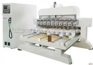 1325 cnc router 2.2kw*8 hsd syntec sistema de control de color blanco husillos de madera router cnc