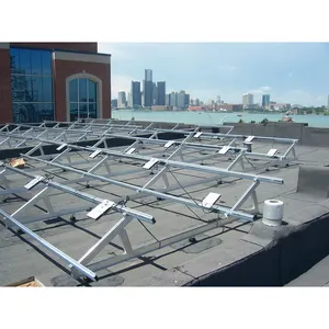 Yüksek kaliteli düz çatı üçgen güneş paneli çatı montaj sistemi için destek çerçeve