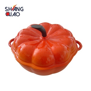 <span class=keywords><strong>Cocotte</strong></span> en <span class=keywords><strong>fonte</strong></span> <span class=keywords><strong>émaillée</strong></span> en forme de fruits et légumes Citrouille Tomate Casserole - Product Image 4