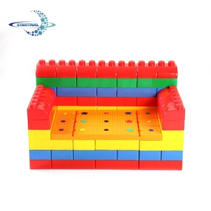 बच्चों शैक्षिक खेल भवन ब्लॉक प्लास्टिक सुरक्षा खुफिया भवन ब्लॉक - Product Image 3