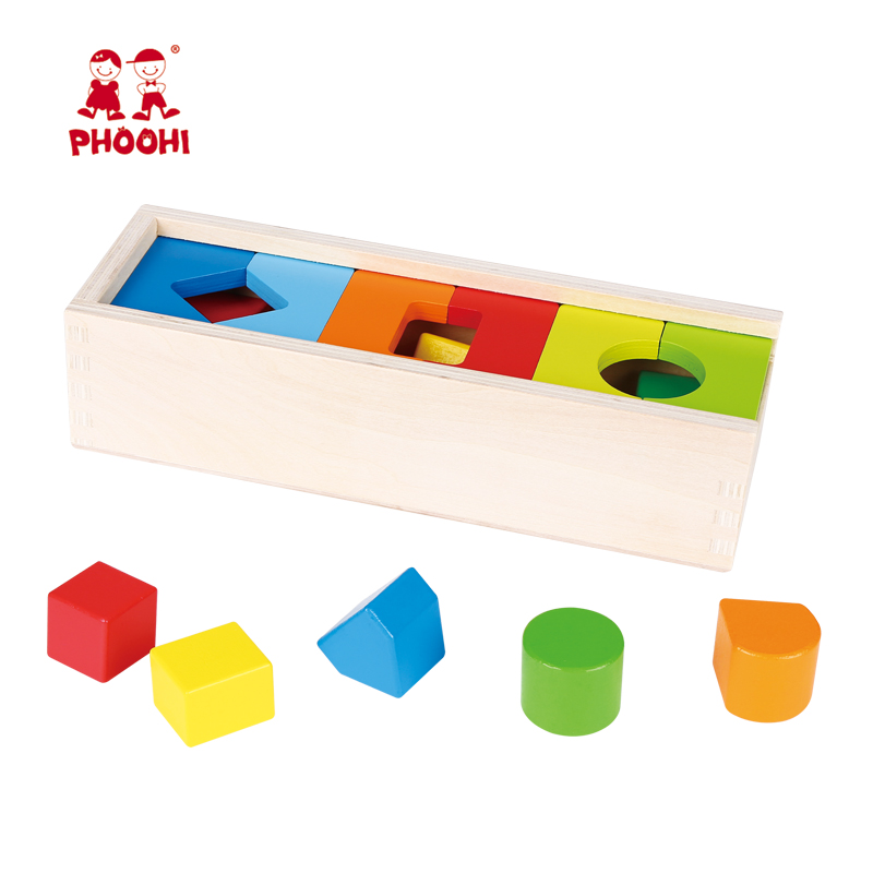 Разъем и исследовать Блок Форма Сортировка Box Дети Деревянный сортер игрушки