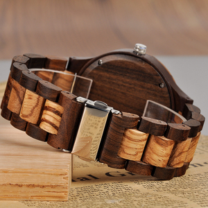 Orologio <span class=keywords><strong>in</strong></span> <span class=keywords><strong>Legno</strong></span> Personalizzabile OEM con Movimento al Quarzo Giapponese, Quadrante con Lancette <span class=keywords><strong>in</strong></span> Vetro, Logo Personalizzato Unisex - Product Image 4