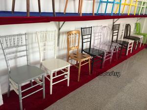 Chiavari <strong>Silver</strong> Solid Wood Durable Stackable <strong>Chair</strong> with Modern Design Oak Finish - Product Image 6