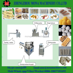 Barra de chocolate/Sésamo/energía/fruta/muesli/cereales <span class=keywords><strong>bar</strong></span> que hace la máquina línea de producción para la venta - Product Image 2