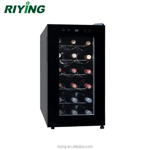 18 Bottle Single Zone Thermoelectric Wine Cellar Cooler Refrigerator with Touch Screen Door