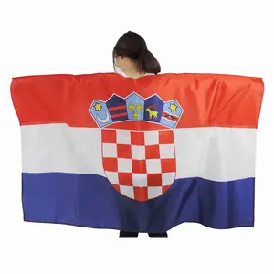 Sample free High quality national Croatia flag cape