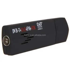 RTL2832U + R820T机顶盒DVB-T SDR + DAB + 调频USB 2.0数字电视调谐器接收器