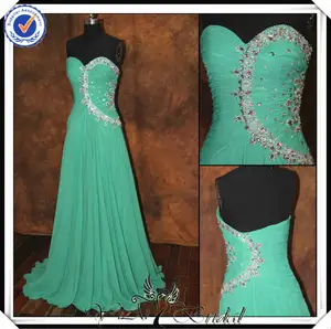 vestidos p0270 vestido de noche con piedras de color verde esmeralda vestido de noche 2014 china