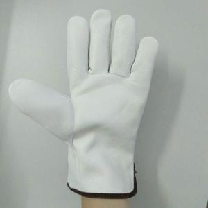Custom <span class=keywords><strong>Rigger</strong></span> construcción industrial conducción cabra trabajo de seguridad TIG soldadura guantes de cuero de piel de cabra - Product Image 2