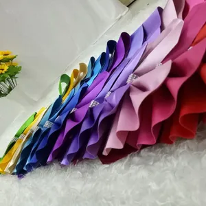 Latest wedding decor multicolor chair sashes