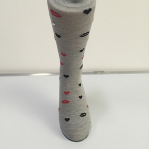 GSW-454 (1) surtidor de China custom beso impreso <span class=keywords><strong>mujeres</strong></span> más de la rodilla calcetines altos 2016 - Product Image 4