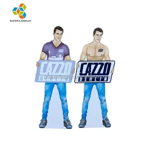 Paper Display Custom Eye-catching Paper Material Cutout POP Lifesize Cardboard Floor Standee Display