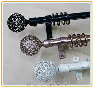 Thiết kế mới thanh rèm khung và ống kim loại finials - Product Image 6
