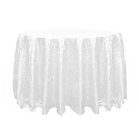 En gros de luxe rond paillettes paillettes tissu nappe