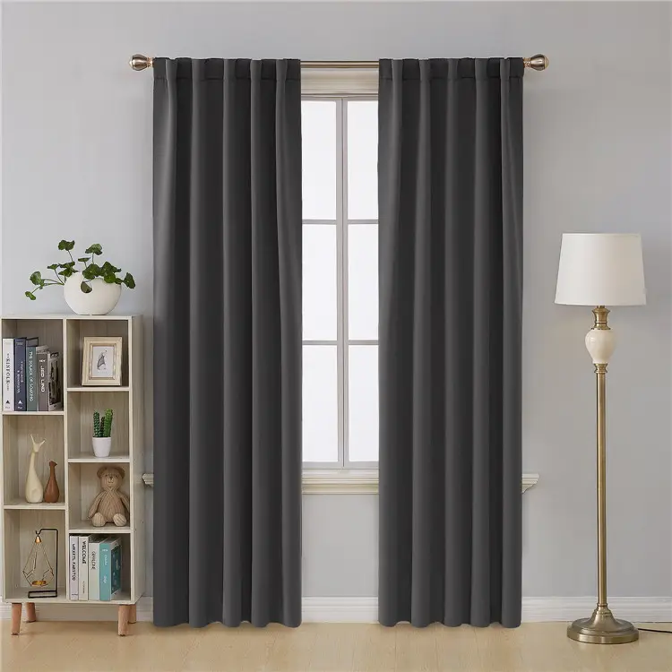 Over 10 years blackout curtain experience Dubai polyester linen blackout curtain fabric