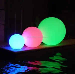 IP68 a prueba de agua led de bola de jardín de luz/luz de led decoración de Navidad Bola con CE y ROHS aprobados