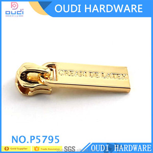 Personalizar Logo <span class=keywords><strong>Cursor</strong></span> de La Cremallera de Metal Grabado Carta de Metal Tirador de La Cremallera Para El Bolso - Product Image 2