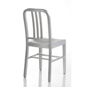 Foshan Furniture Factory Brushed Anodized Restaurant Dinner Chairs