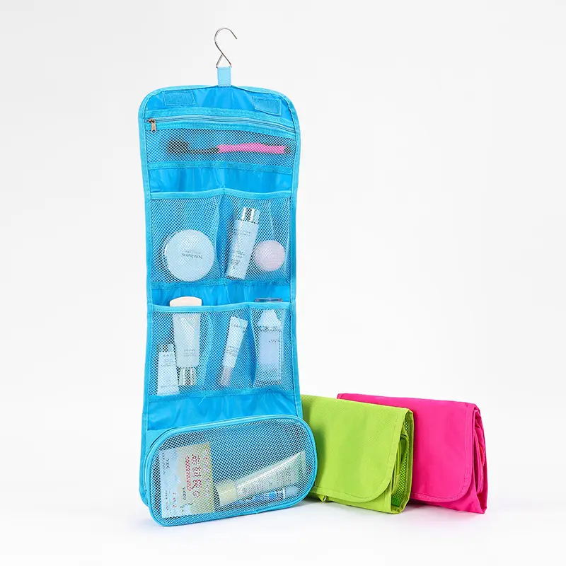 Hot sale fashion design waterproof fold travel laundry bag 600D oxford fabric travel pouch