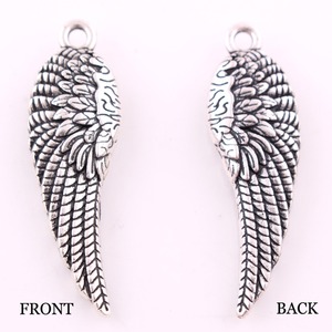 P500249 Vintage Jewelry Vintage Design <strong>Angel</strong> Wing Pendant Christmas Gift <strong>Charms</strong> - Product Image 2