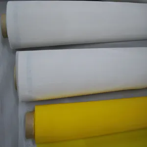 Plain Weave Wit 25 Micron Polyester Zeefdruk Mesh Stof