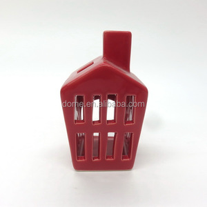 <span class=keywords><strong>Casa</strong></span> colorida forma De Cerámica titular de la vela candelita - Product Image 4