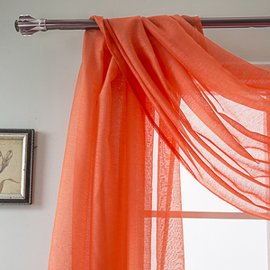 USA Fenêtre Écharpe Sheer Rideau Hotsale Transparent Voile Simple Valance Rideau - Product Image 2