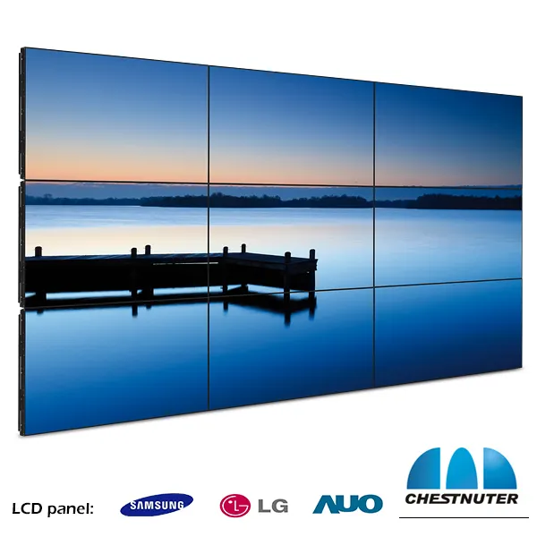 Hersteller 55 Zoll 4k TV-Halterung Werbe bildschirm LCD-Display 3x3 Controller Videowand Video Wand controller
