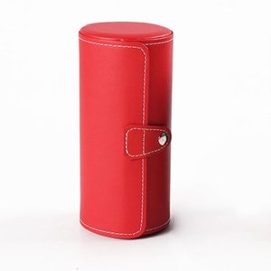 Manufacturer Leather Travel Watch <strong>Roll</strong> <strong>Box</strong> Also for Ring Organizing Red - Product Image 4