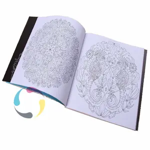 Art Book Printing Uncoated Art Paper Low Cost A5 A4 A6 Souvenir Custom Coloring Book Printing
