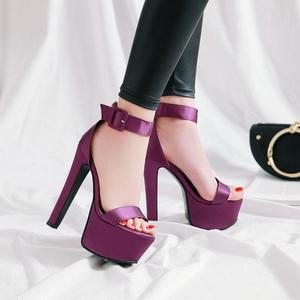 WETKISS 싼 Wholesale Plus Size 48 성숙한 Sexy Women 신발쏙 ~ S. M 16 cm (High) 저 (힐 샌들 여름 플랫폼 샌들 숙 녀 샌들 - Product Image 5