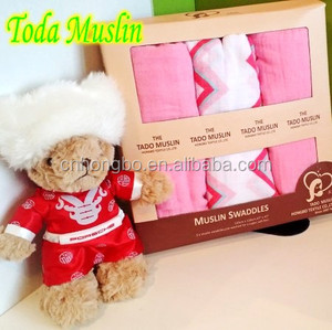 New born baby neceseres de muselina bebé manta swaddle wrap - Product Image 1