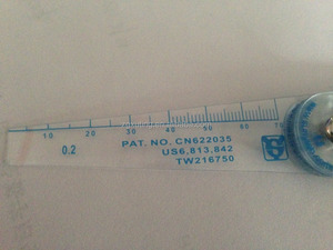 Medidor de separación de longitud de escala de 70MM Medidor de espesores de plástico Medidor de cuña de acero inoxidable para medición precisa MOQ 1set - Product Image 5