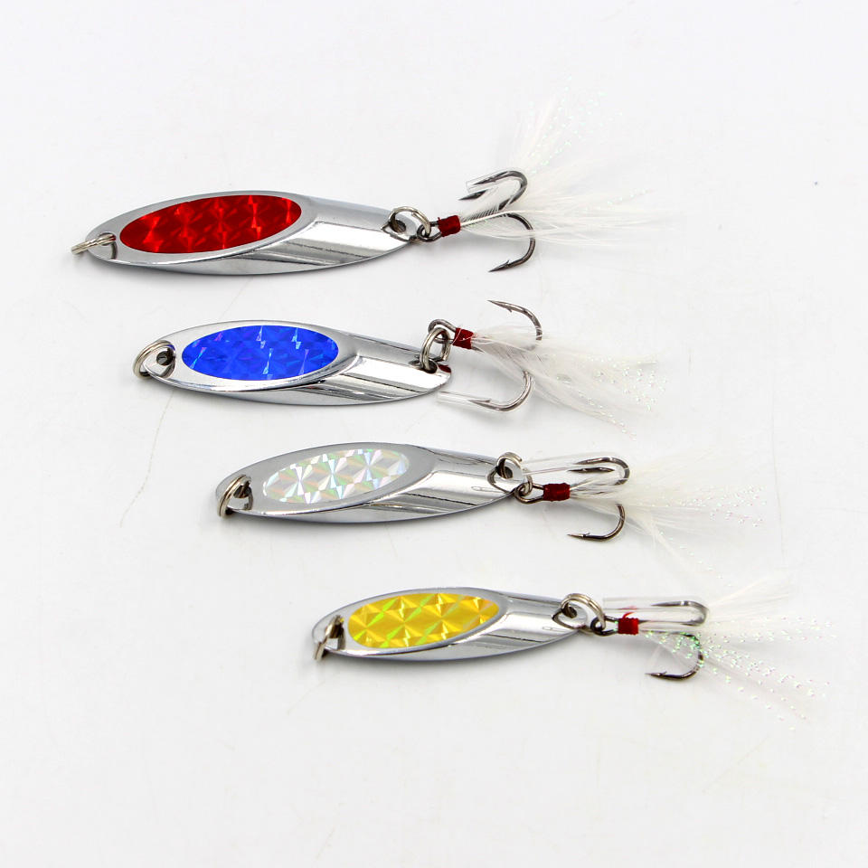 25pcs Cheap Fishing Spinner Card Sets Selco Lures