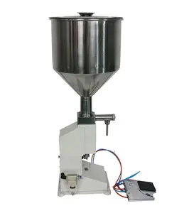 High Quality Stainless Steel Semi-Automatic Pneumatic Silicone Sealant Filling Machine 5-50 ml Capacity for Barrel Bottling