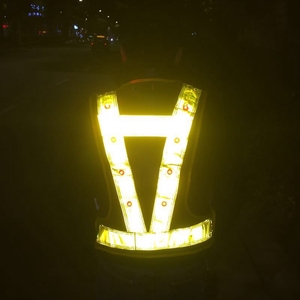 Tactical LED niños tela para correr chaleco reflectante de seguridad ANSI 107 motocicleta cinturón - Product Image 4